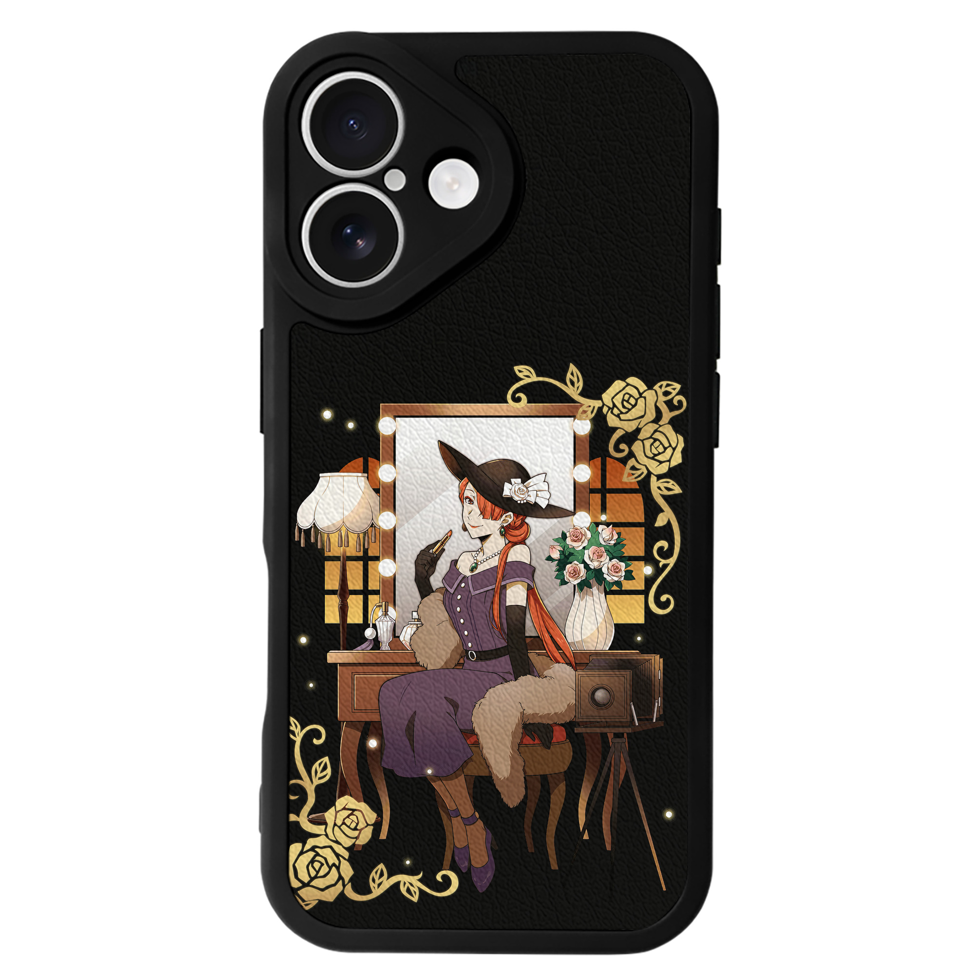 （画像用） 文豪ストレイドッグス Bungo Stray Dogs 【iPhone 16シリーズ対応】シリコンスマホケース（レザー調） 材質：シリコン